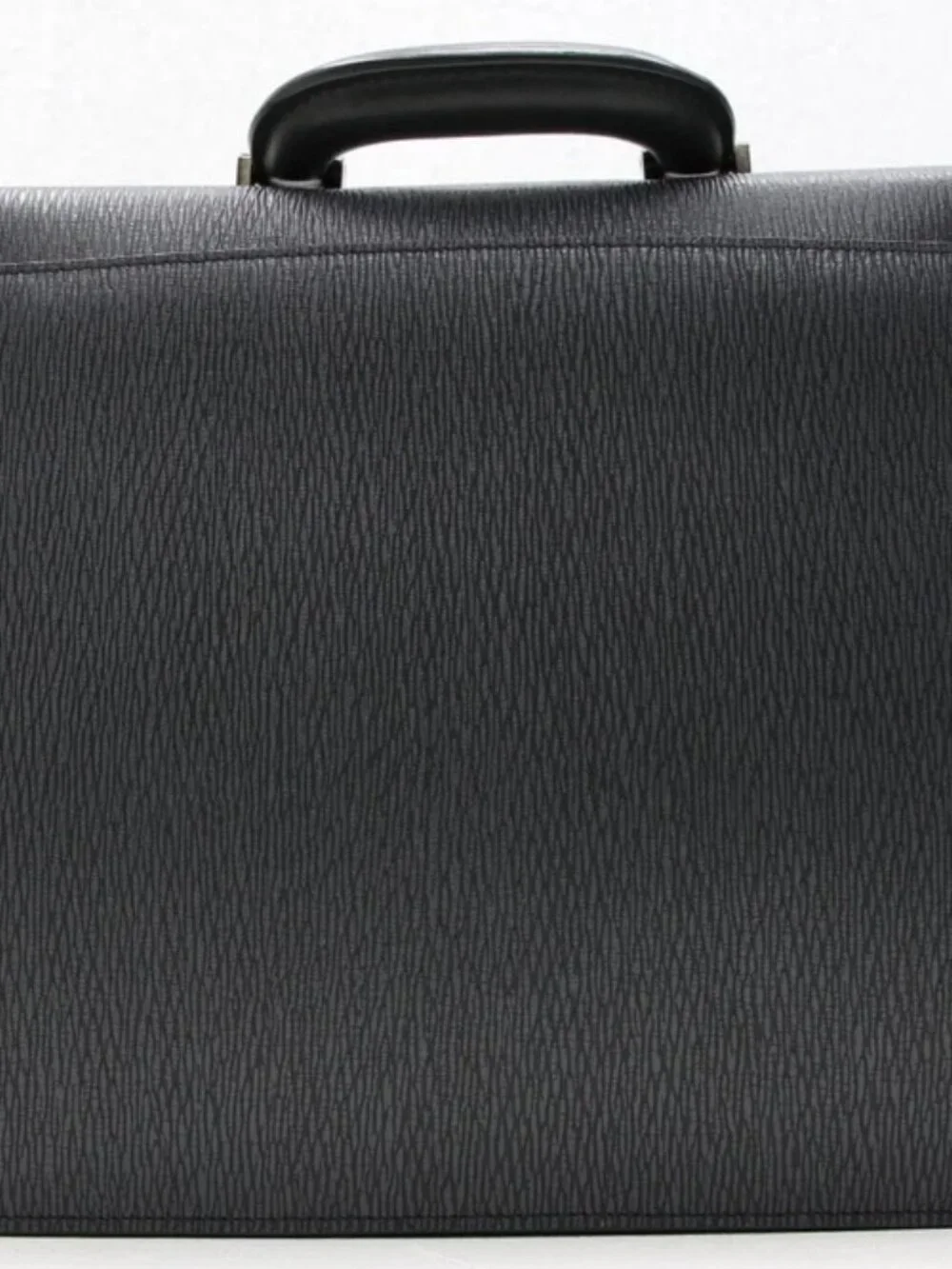 Salvatore Ferragamo Leather Gancini Briefcase - Black